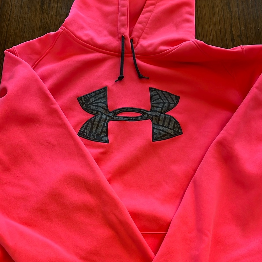 Under Armor Hooded Sweatshirt Hot Pink 2X